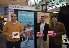 Stand de la cooperativa Grufesa, de Moguer, Huelva, presentando su campaña Emociones a nivel internacional. 
